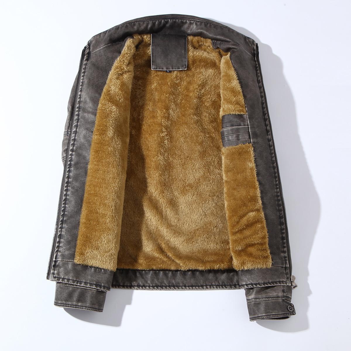 Новая мужская кожаная куртка — фото 4