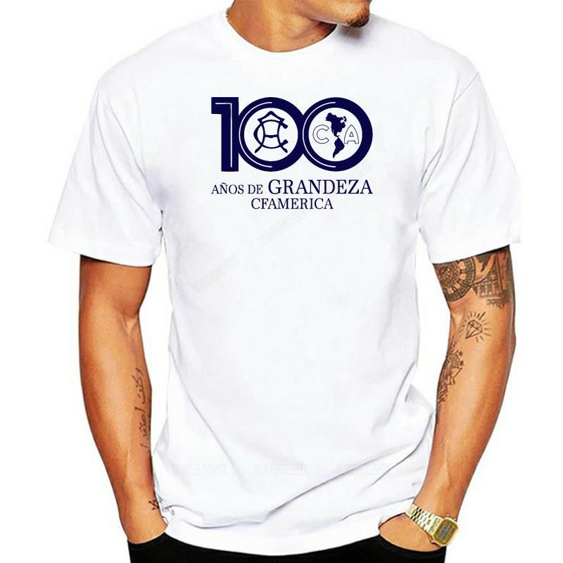 Male short sleeve Mens Club America 100 Anos de Grandeza TShirt Odiame Mas mens casual teeshirt cotton Fashion tee tops S
