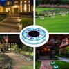 Solar Ground Light Outdoor Flat Solar Powered Disc Light IP68 Waterproof Pathway Light for Garden Yard Lawn Walkway Driveway Landscape Lighting