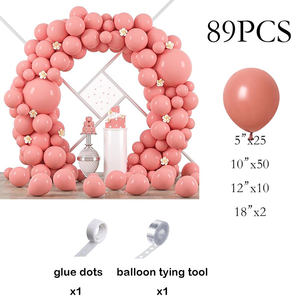 

Retro Pink Balloons Garland Arch Kit New Year 2026 Decor Globos Kids Birthday Party Baby Shower Gender Reveal Decoration Balloon AS Picture