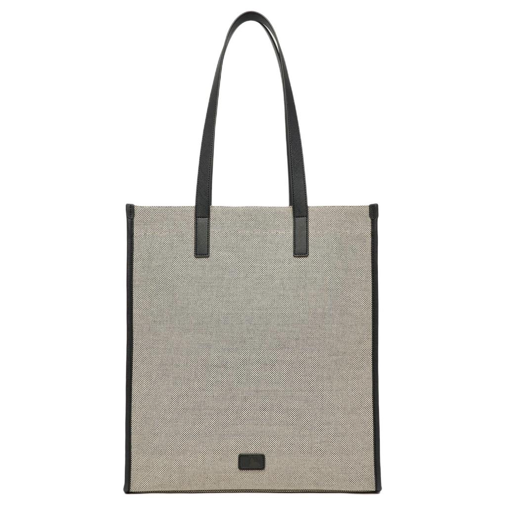 New MLB Cotton Canvas Tote Bag, Shopping Bag, Canvas Bag, Handbag, Shoulder Bag Unisex Gray 3AORM033N-50BKS