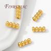 18K Gold Plated Tube Beads For Bracelets Making,Separators For Beads,Necklace Spacer Bead DIY Jewelry Accessories
