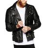 Men's Genuine Lambskin Black Leather Jacket Stylish Motorcycle Bomber Biker Outerwear MJ 201