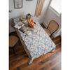 KUIYN Tablecloth, Nordic Table Mat, Dining Table Cover, Made of Natural Cotton and Linen Materials, Easy To Clean, Mildew Resistant, Thick, Durable, P