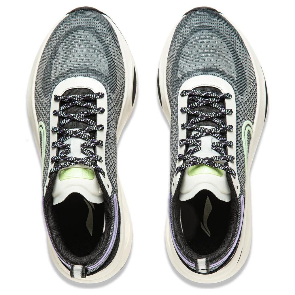 Li Ning Jing Hong Comfortable Versatile Commuting Trendy Shock Absorbing Wear Resistant Lightweight Rebound Low Top Running Shoes ARHU006-2