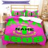 3pcs Custom Name Alpha Kappa Alpha logo Bedding Set Duvet Cover Closure Includes 1 Duvet Cover & 2 Pillowcases for All Seasons Bedroom Decor