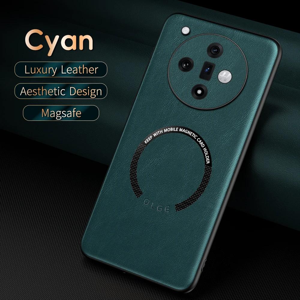 For OPPO Find X7 Fine Hole Sheepskin Magnetic TPU Soft Edge Anti-Drop Anti Fingerprint Phone Case