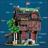 2953PCS Crusader Hotel Building Blocks European Street View Hotel Building MOC Model Bricks Desktop Ornaments Kids Toys Gifts