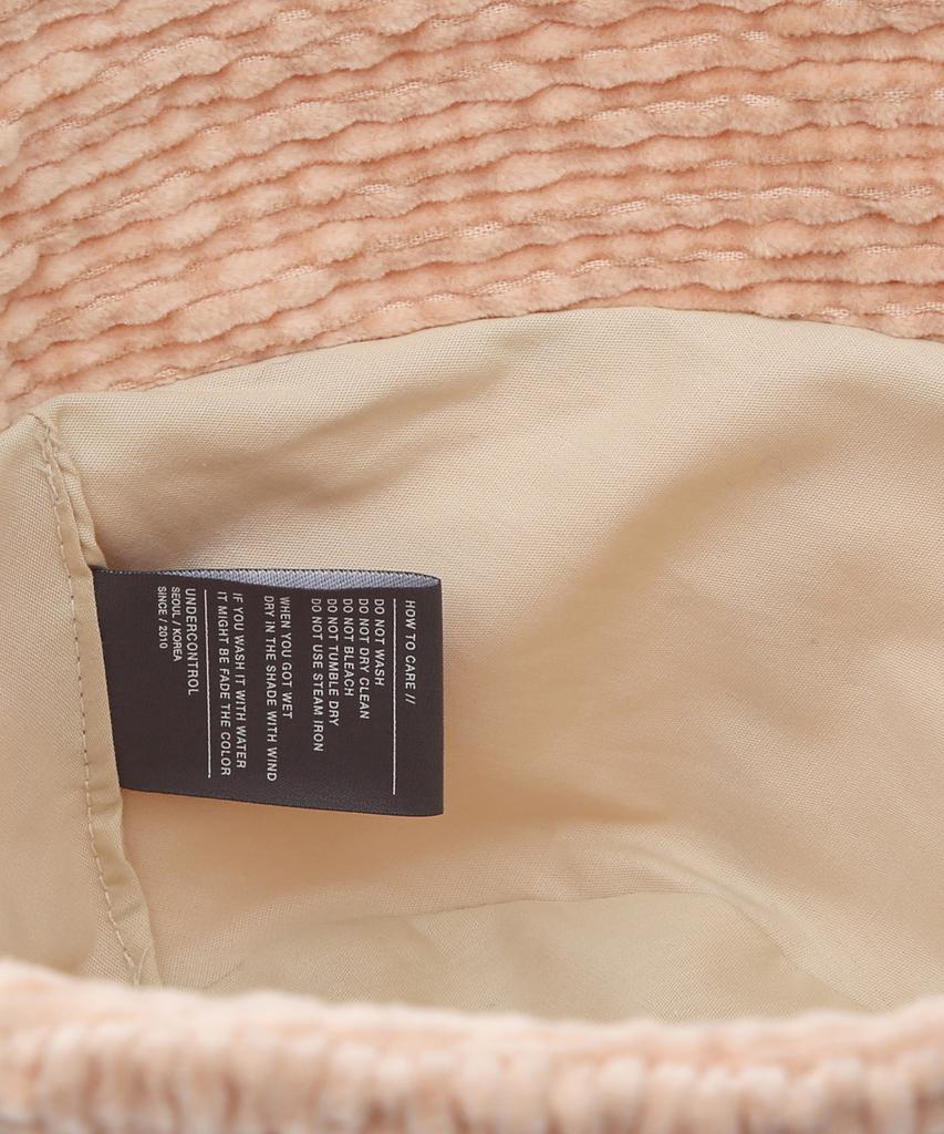 Eondeokeonteulolseutyudio Corduroy Bucket Hat Stand Bucket / Wave Corduroy / Salmon