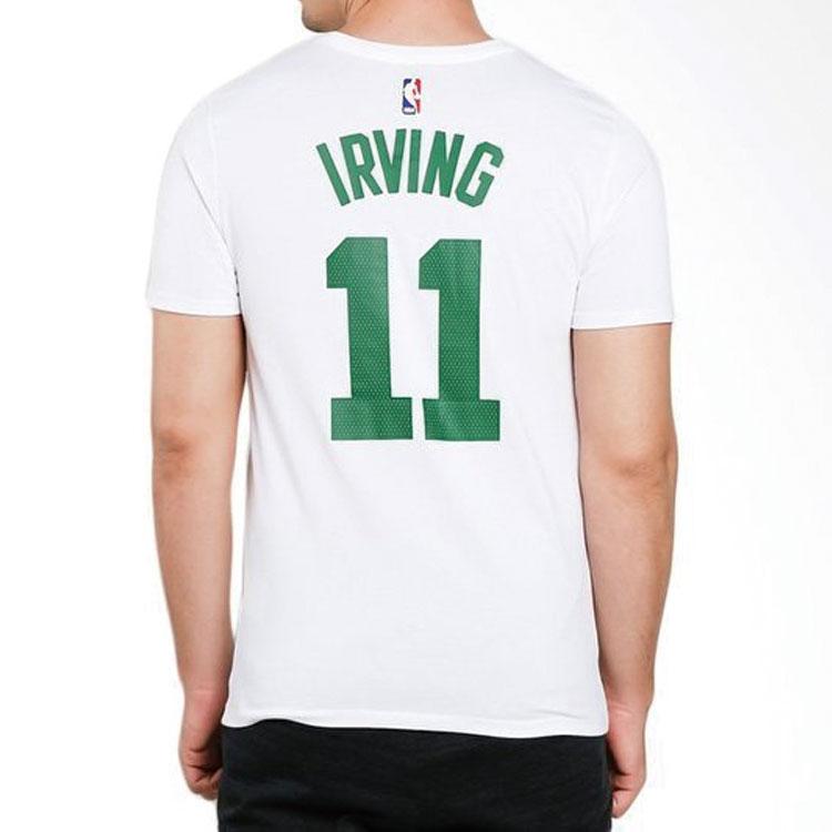 Nike Kyrie Irving No. 11 Boston Celtics Sports Casual Short Sleeve T-Shirt Men Tops White 870761-109