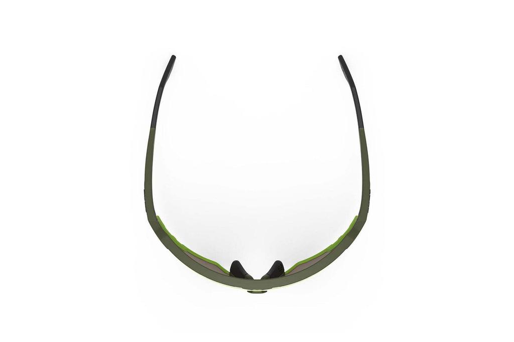 RUDYPROJECT DEFENDER Sportbrille Schwarz Matt Stoßfänger Rot Fluoreszierend Impact X2 Photochrom Rotes Glas 141mm Sonnenbrille, Rahmen, Gläser, Gläser, SP527406-0001,