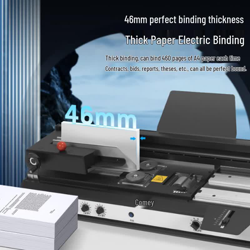 Kemi CJ-4610A Automatic Hot Melt Binding Machine CN Plug (adapter Included)