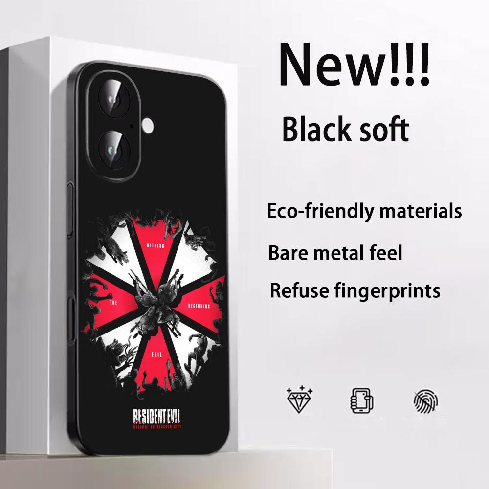 Resident Evil 9 Hot Game Poster Phone Case For iPhone 17 16 E 15 14 13 12 Plus Mini Pro Max Soft Black Shockproof Cover