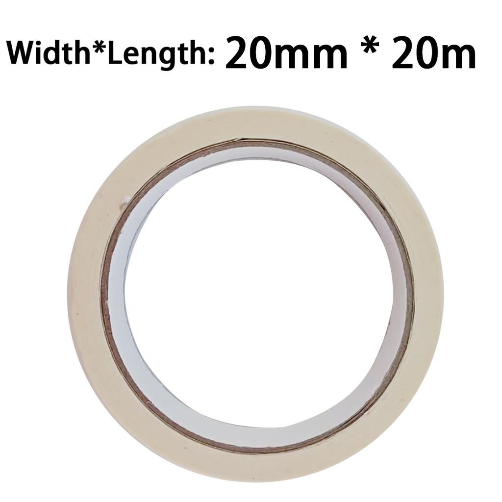 20m/50m Masking Tape White Writable Sealing Self Adhesive Tape Waterproof for Art Painting Sketch Car DIY Paper School Supplies