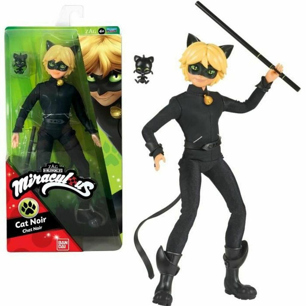 Doll Bandai Miraculous Ladybug Cat Noir 26 cm