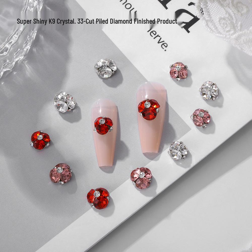 

K9 Multi-Faceted Crystal Diamond Ball Jewelry - Huazi Cut, Super Flashy Alloy Design