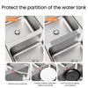Silicone Sink Saddle Mat Protector Kitchen Bathroom Divider Mat Flexible Odorless Dishwasher Safe Non-slip Sink Divider Mat