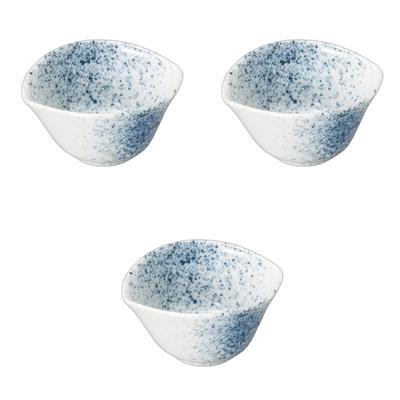 Setomonohonpo (Setomonohonpo) Conjunto de 3 Pratos Pequenos Guarda-chuva Sumi Soprado [11,7 x 9,7 x 5,4 cm] | Pratos Pequenos, Cerâmica