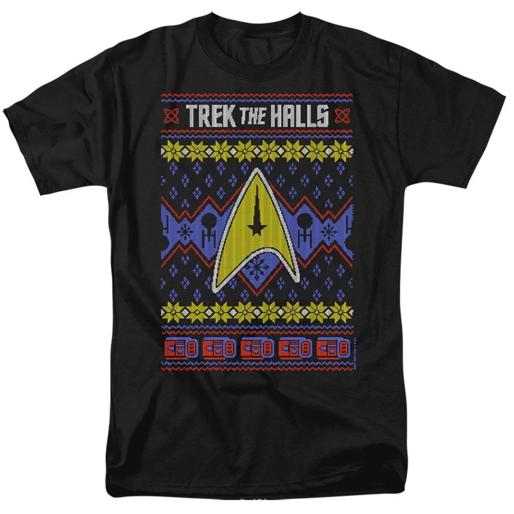 Star Trek - Trek The Halls Ugly Christmas - Unisex Children s T-shirt - Black 140