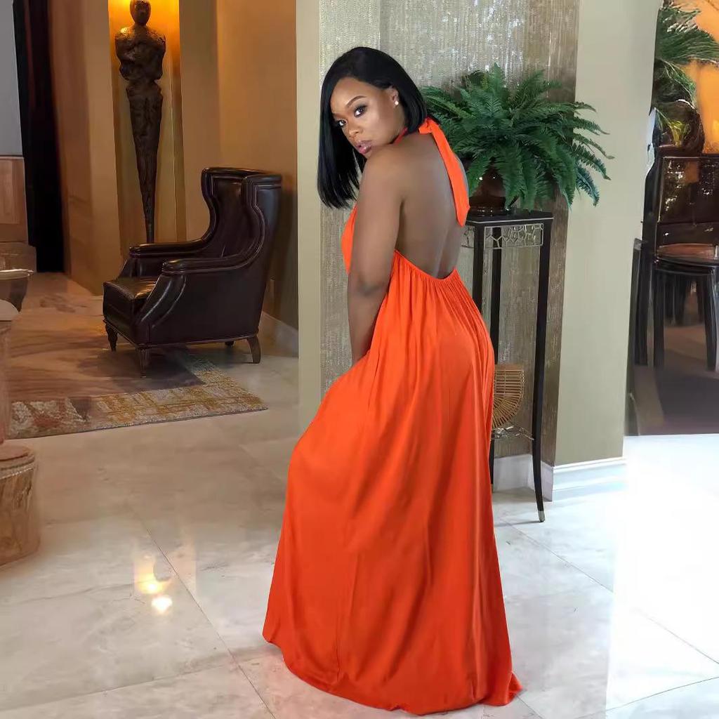 Bohemian Candy Color Sleeveless Sling Dress for Women