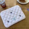 Korean Ins Style Cute Diamond Embroidery Bow Notebook Storage Bag (11/13/15 Inch)