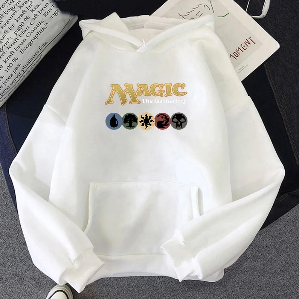 Magic The Gathering Cartoon Letter Hoodie Graphic Printing Funny Sweatshirt Cute for Autumn/Winter Sudaderas Fleece New Pullover