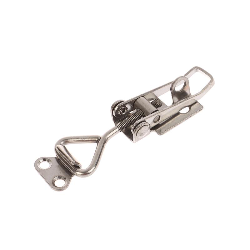 1Pc 304 Stainless Steel Boat Deck Clamp Hasp Lock Heavy Duty Fastener For Marine Locker Strong Anti Rust Construction