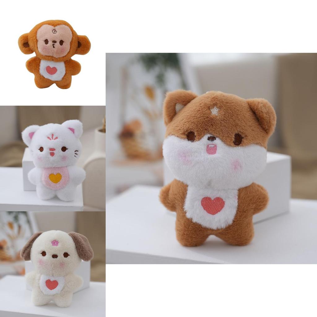 Adorable Cute Puppy Plush Toy Keychain Soft Stuffed Animal Bag Charm Doll Figure