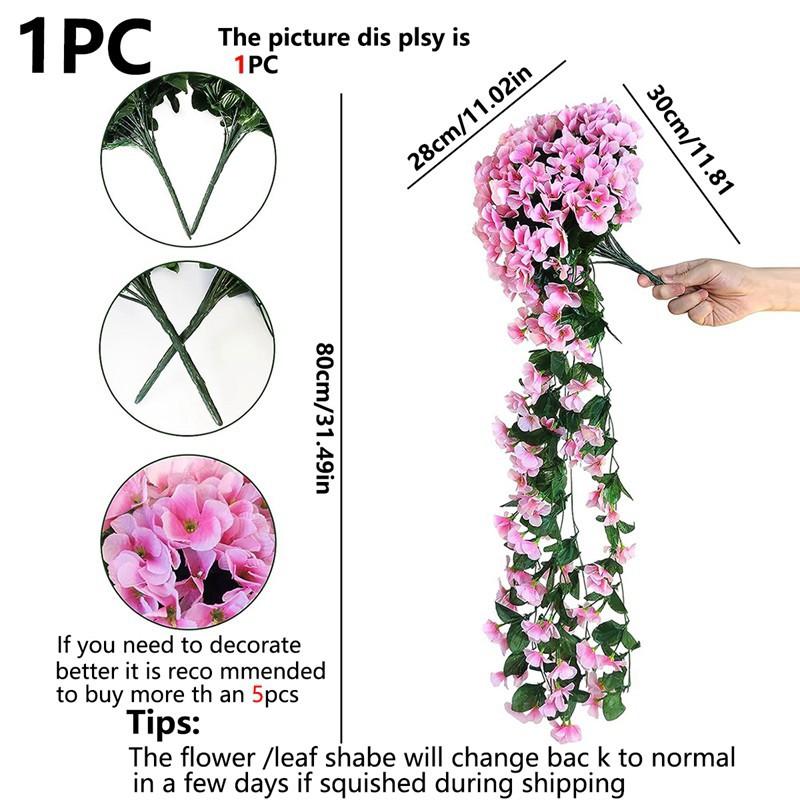 Artificial Flowers Long Vine Roses Home Decoration Wedding Outdoor Garden Arch Wall Scene Decoration Festival Celebration Plants