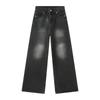 Vintage Wide Leg Jeans Loose Fit Straight Denim Pants Teens