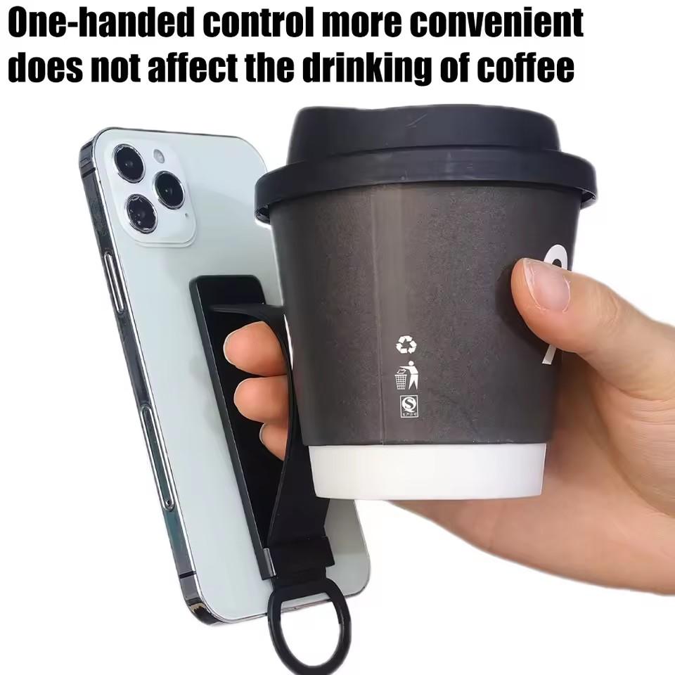 New Wrist Band Cell Phone Stand Finger Grip Mobile Phone Holder Push Back Sticked Socket Bracket for Xiaomi Samsung iPhone