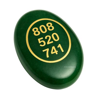 Certified Green Zibu Symbols Crystal for Money