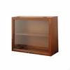 Figurine Display Case Solid Wood Cabinet Dust Resistant Glass Door Storage