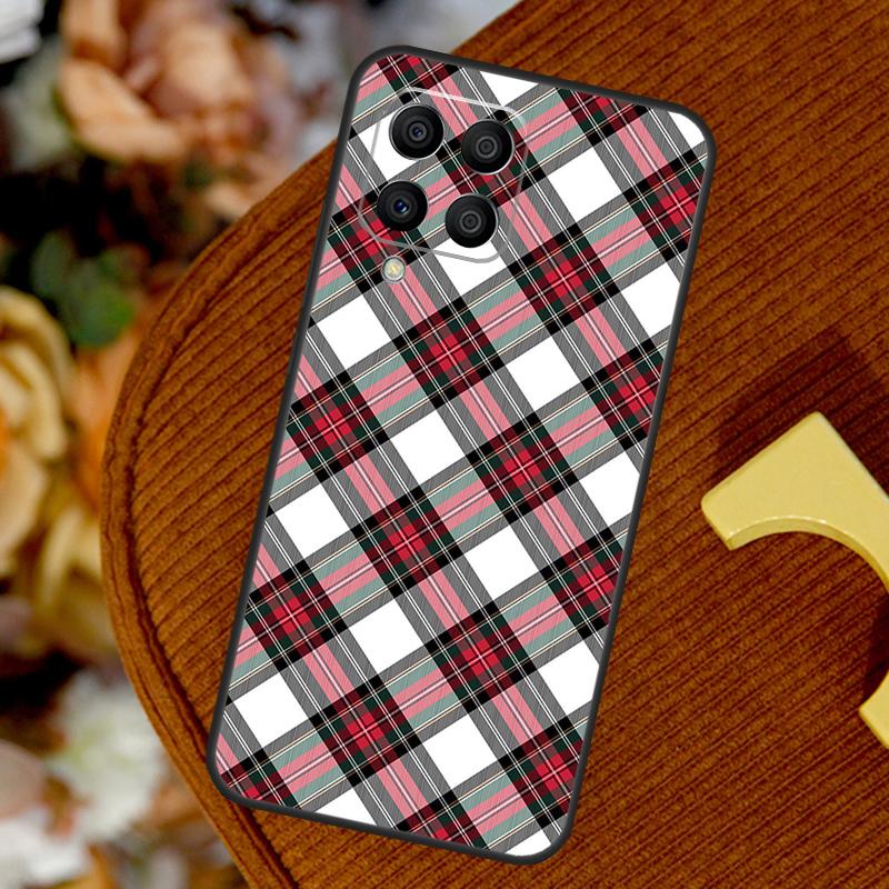 Clan Stewart Tartan Plaid Pattern For Samsung Galaxy M32 M52 M12 M55 M15 M13 M23 M33 M53 M20 M21 M51 M34 M54 M30s M31s Case