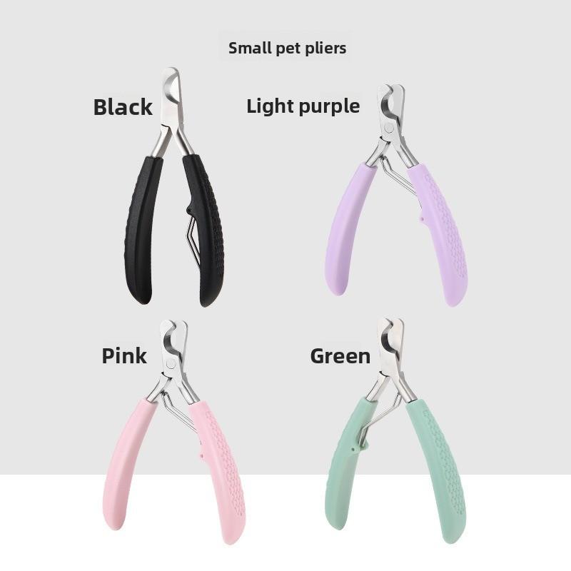 Pet Universal Nail Scissors Stainless Steel Blood Line Crescent Scissors чёрный