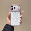 Transparent Wireless Charging Magnetic For Magsafe Case For Apple iPhone 17 16 15 14 13 Pro Max Shockproof Hard Acrylic PC Cover