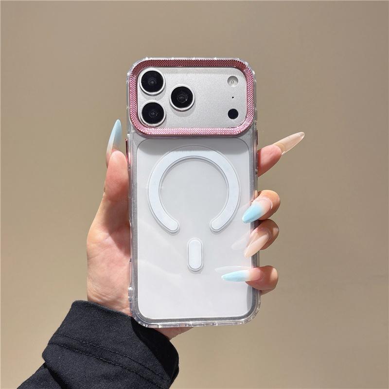 Transparent Wireless Charging Magnetic For Magsafe Case For Apple iPhone 17 16 15 14 13 Pro Max Shockproof Hard Acrylic PC Cover