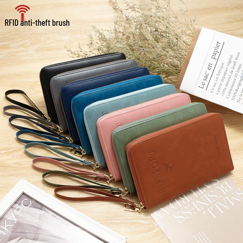 Multifunctional RFID Travel Passport Holder and Document Bag