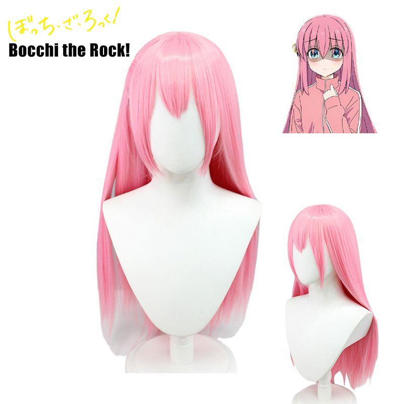 Lange 70cm Bocchi The Rock Gotou Hitori Cosplay Perücke Weiche Hochtemperaturfaser