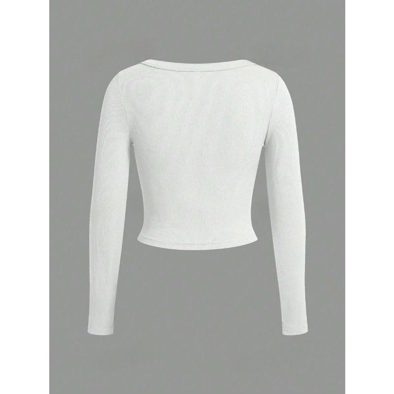 Dámská móda Ležérní jaro podzimní jednobarevné halenky a košile s dlouhým rukávem a výstřihem