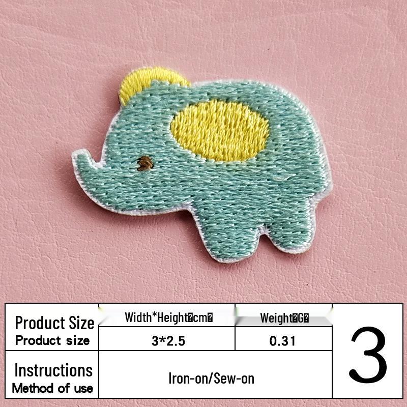 Na Style Stickerei: Niedliche Bären-Haarspange & Hasen-Aufnäher-Sticker