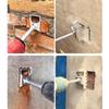 1Pcs Multi-Function Trapezoidal Teeth Concrete Hole Bit Rectangle Slot Tool Square Hole Socket Sloter Portable Square Hole Punch