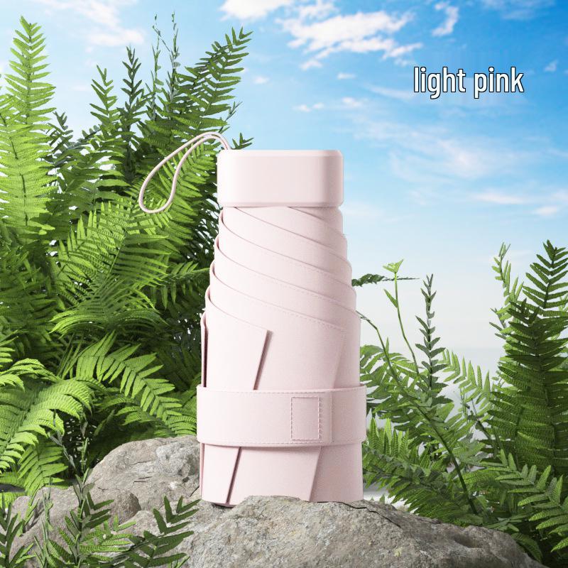 Compact Ultralight Dual-Use Mini Umbrella: Portable Anti-UV Sunshade for Women, Perfect for Sunny and Rainy Days