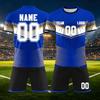 Anpassbares DIY Zweiteiliges Sporttrikot-Set: Kurzarmshirt und Shorts mit personalisiertem Nummernaufdruck für Teamuniformen