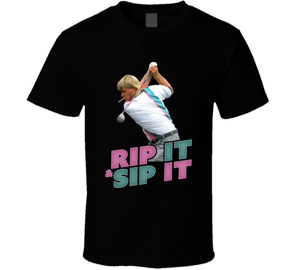 Новая футболка для гольфа John Daly Rip It Sip It Унисекс XL