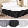 Bed Skirt with Ruffles Lovely Bed Skirt Luxurious Elastic Bed Skirt with Non-fading Ruffles for Queen Beds Easy Fit Wrinkle