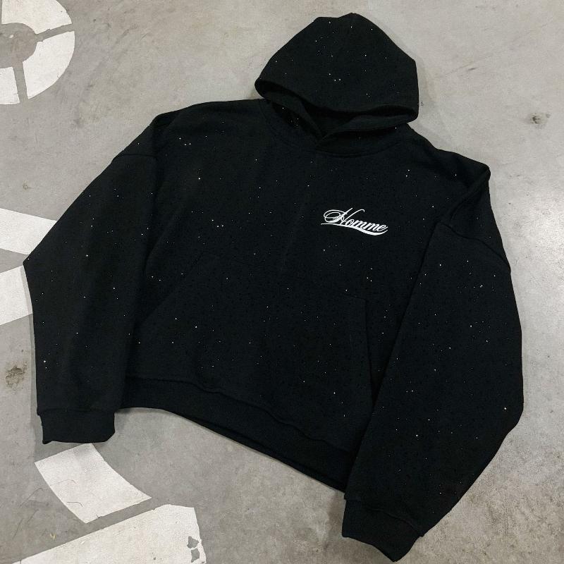 European and American Y2K loose and versatile men's and women's autumn/winter pullover hoodie