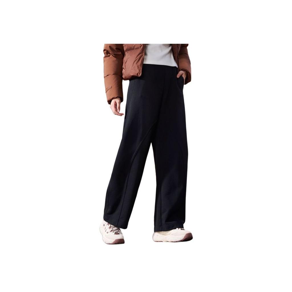 FILA Original Simple Classic Retro Fashion Versatile Loose Knit Casual Pants Women bottoms F11W549604FBK