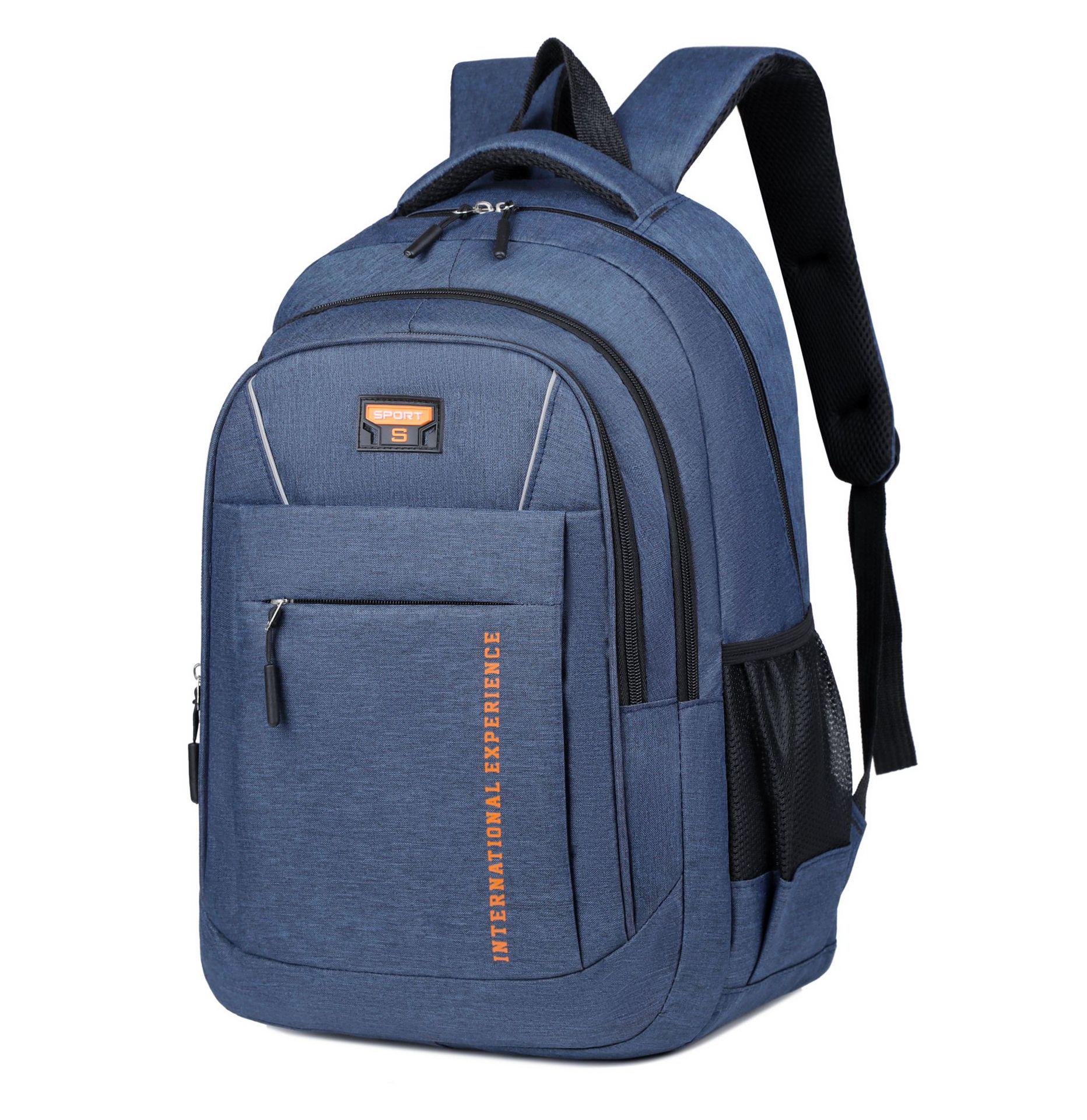 

Мужской повседневный дорожный рюкзак большой вместимости для активного отдыха - Сумка для ноутбука для ежедневных поездок синий