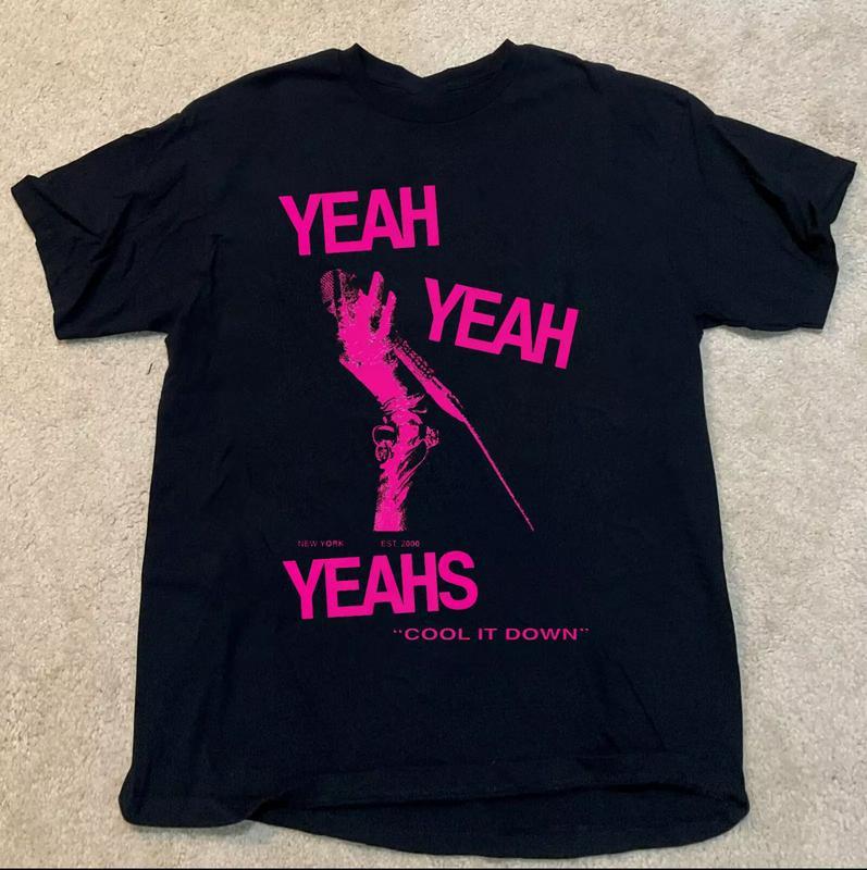 Горячая Футболка Полного Размера Группы Yeah Yeah Yeahs Черного Цвета Подарок Другу Унисекс Футболка S